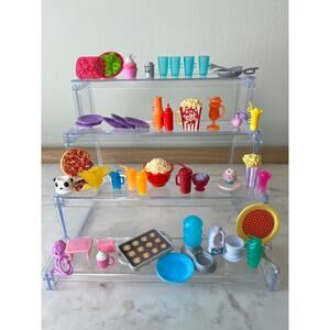 Barbie Dollhouse Fashion Doll Food Dishes Mixed Pretend Play Toy Accessory Lot